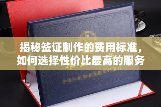 线西揭秘签证制作的费用标准，如何选择性价比最高的服务？