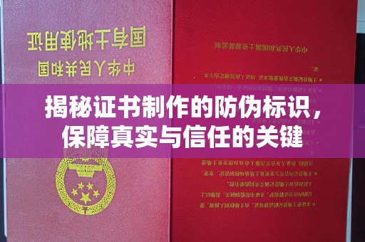 线西揭秘证书制作的防伪标识，保障真实与信任的关键